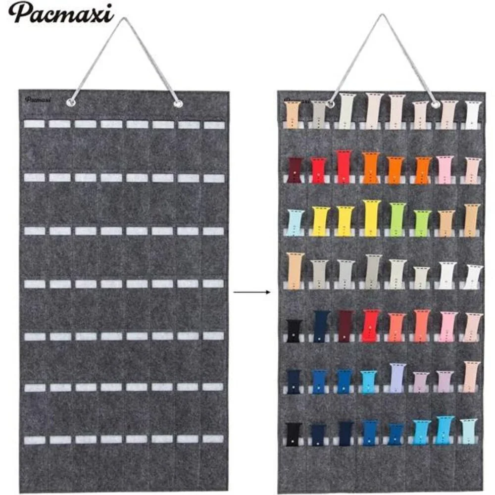 Watch Storage Organizer Hanging Roll Holds 24 Watches Straps Display Case
